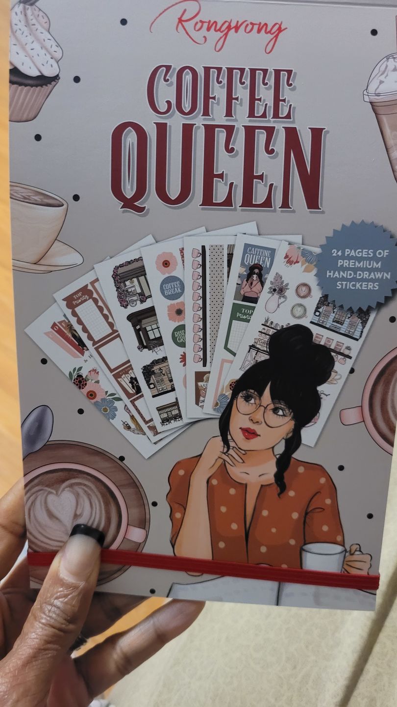 Customer photo review of Coffee Queen Planner Sticker Book