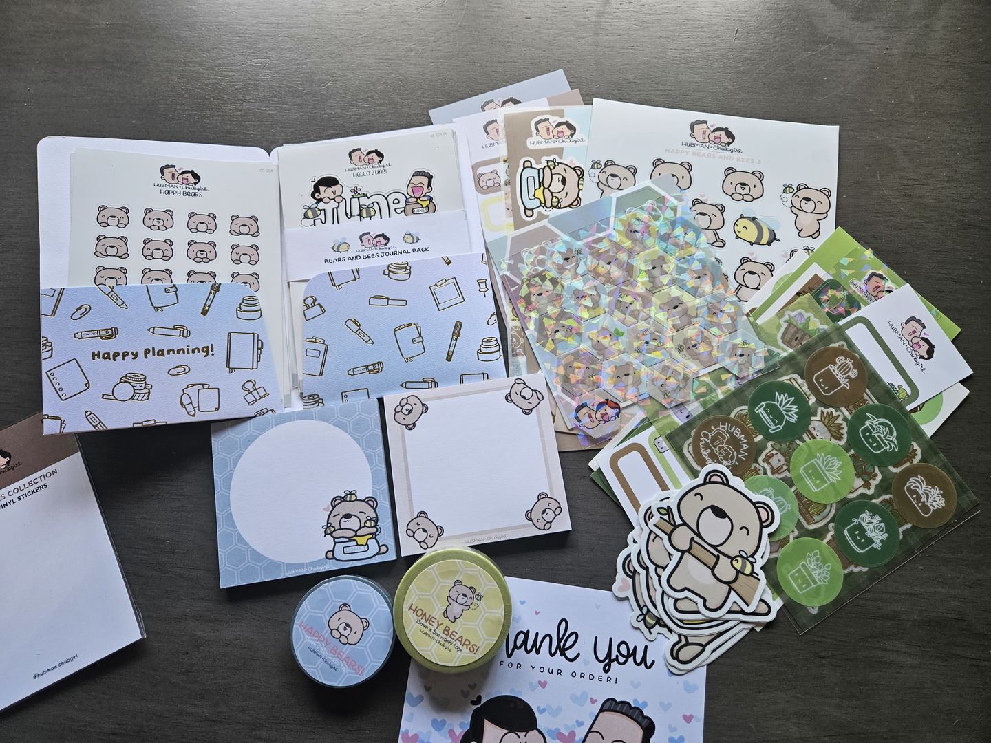 Customer photo review of Honey Bears Planner Stickers