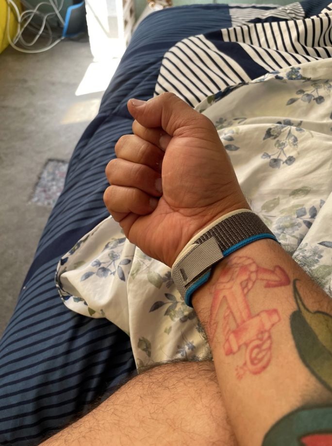 Customer photo review of Trail Nylon Loop Strap for Apple Watch