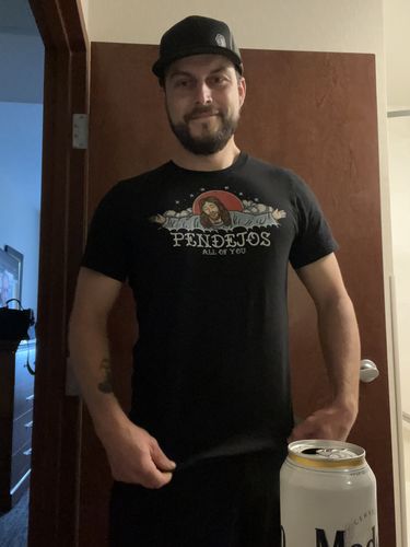 Customer photo review of Premium Pendejos, All Of You Old School OG T-shirt