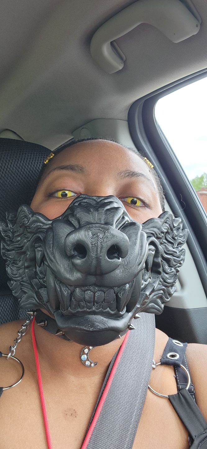 Customer photo review of Halloween Yellowout Coloured Contact Lenses