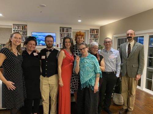 Customer photo review of 1940s Murder Mystery Host Your Own Game Kit