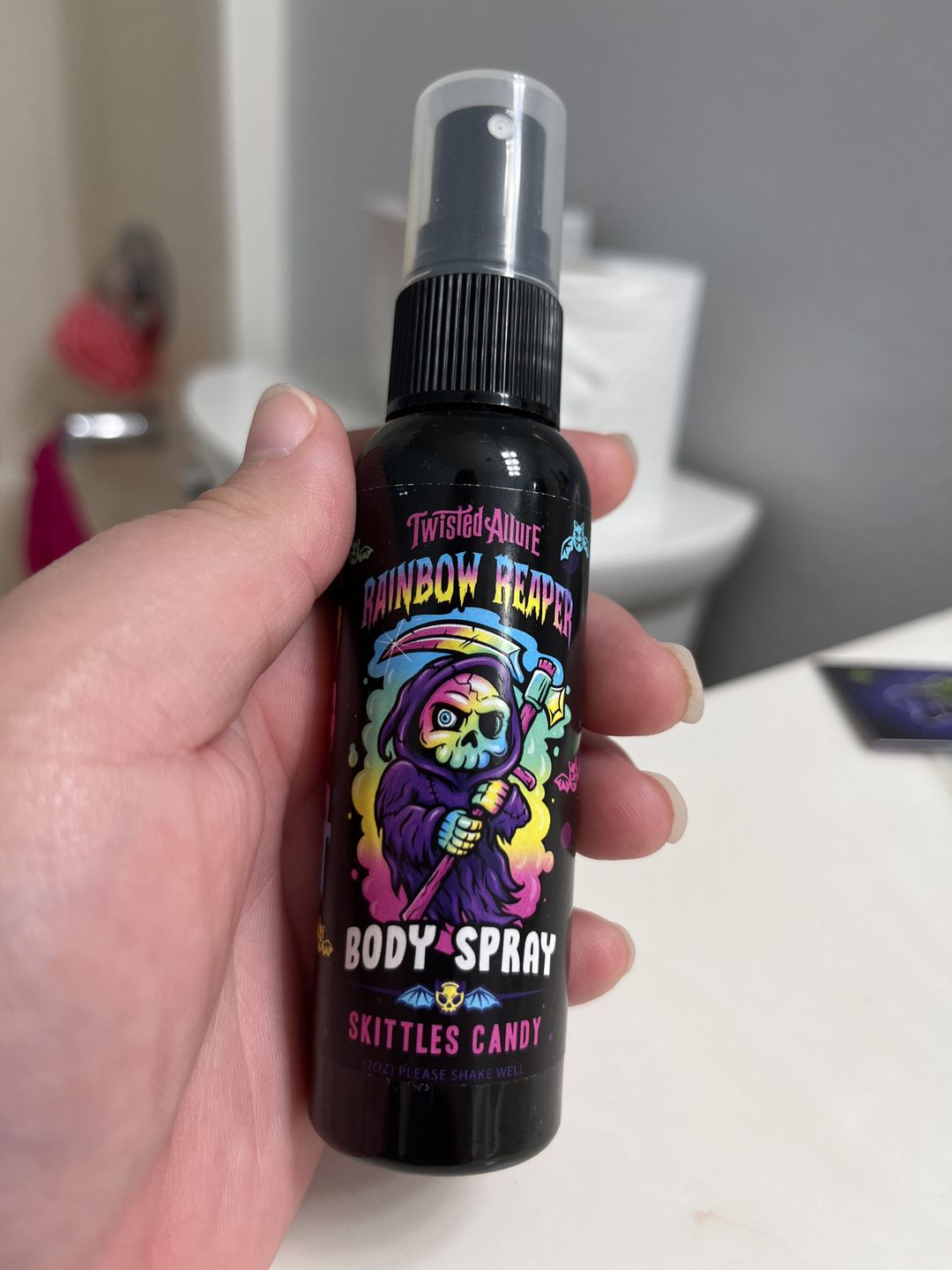 Customer photo review of Rainbow Reaper Body Spray