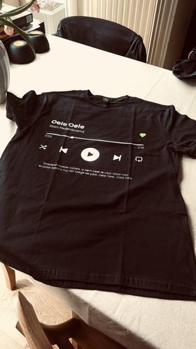 Customer photo review of Your Favorite Song T-Shirt Music Player