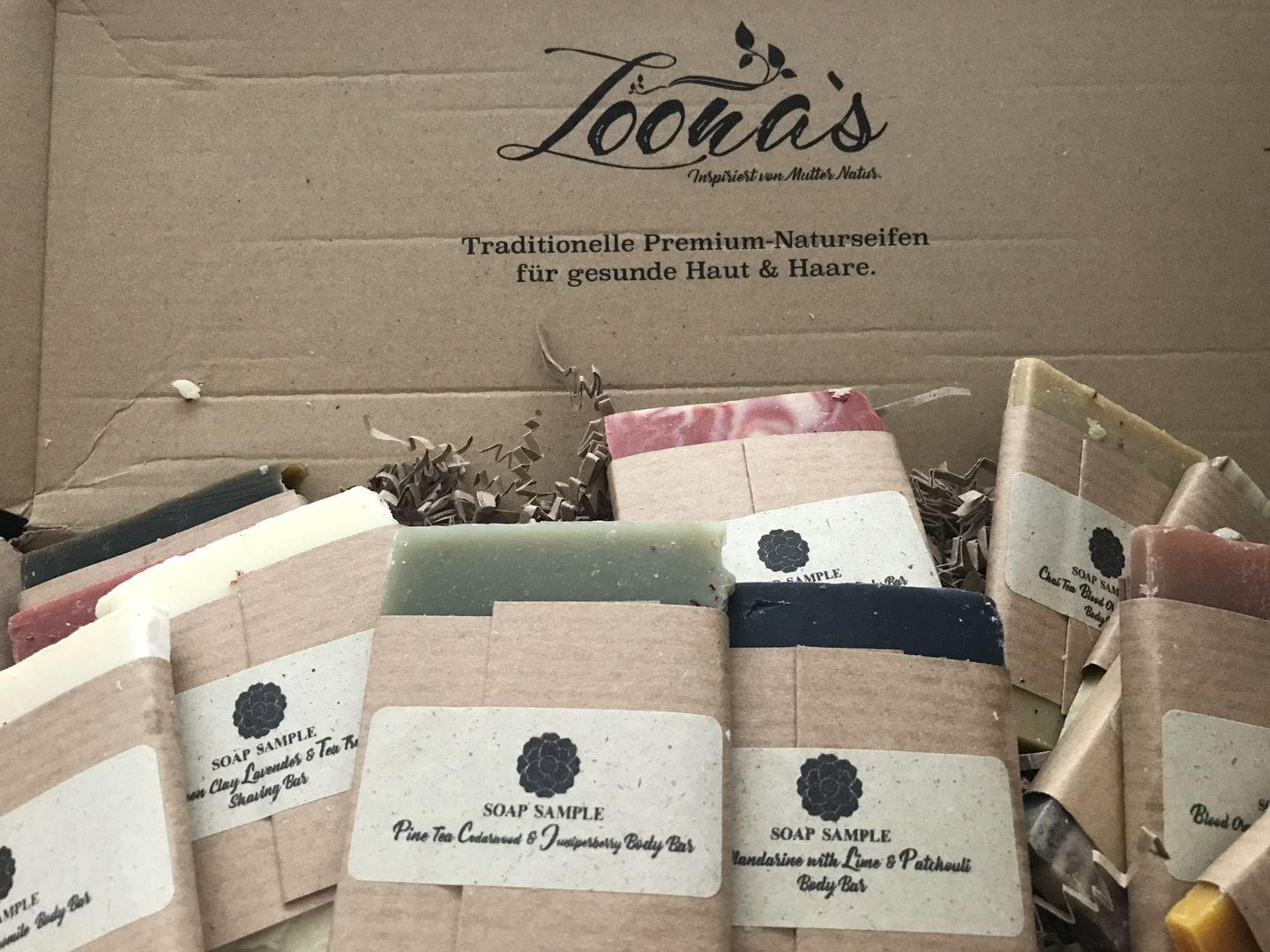 Customer photo review of Loona's SoapSampleBox mit Sisalsäckchen (Probiere alle Düfte)