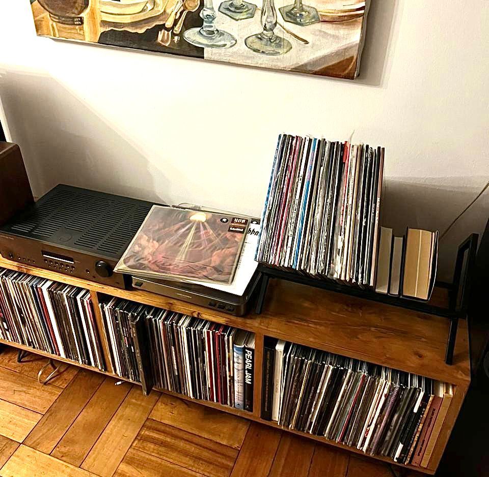 Customer photo review of Porta Vinilos 50 │LUXE Metal BLACK