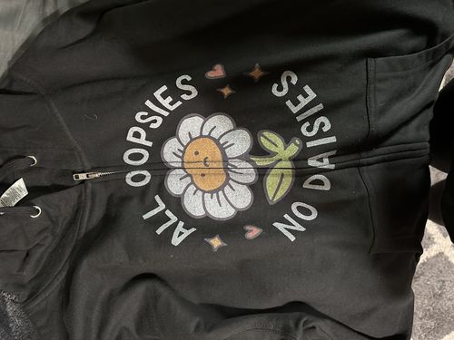 Customer photo review of All Oopsies No Daises Unisex hoodie
