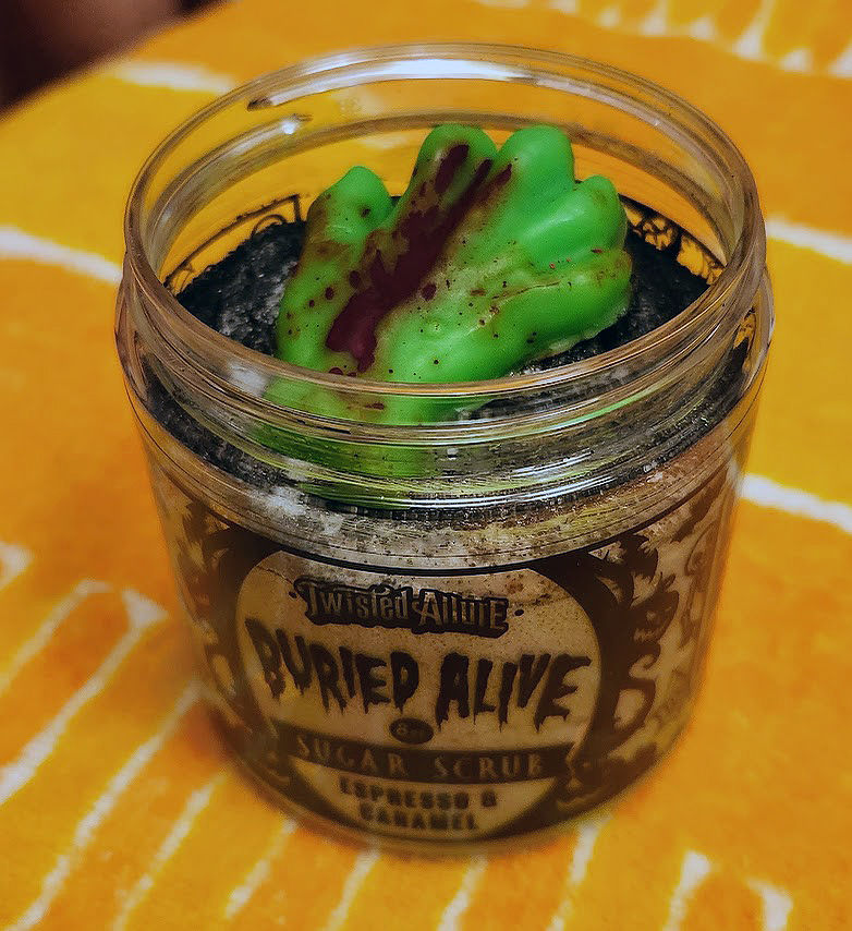 Customer photo review of Buried Alive Sugar Scrub (Caramel & Coffee)