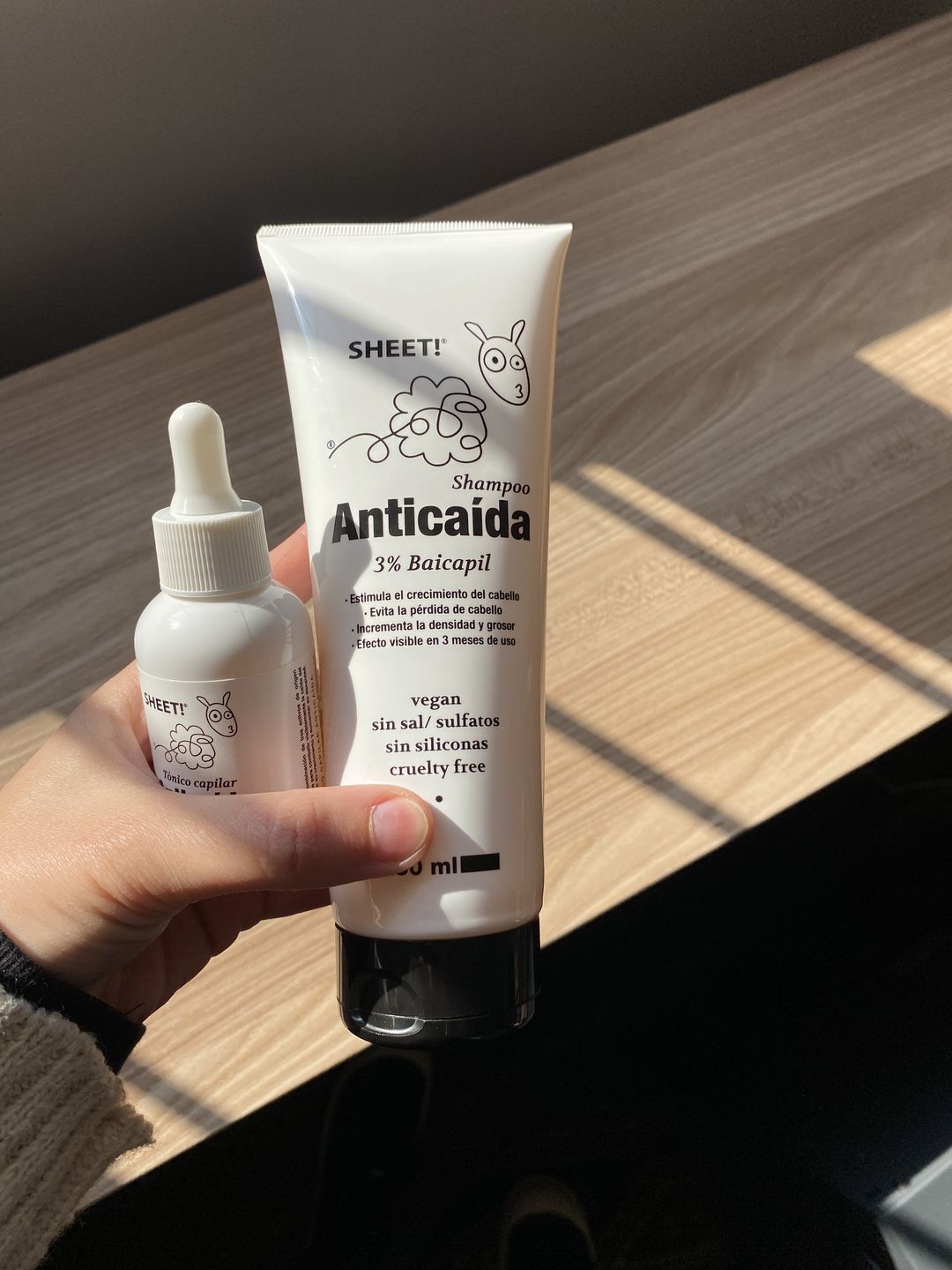 Customer photo review of Anticaída para 3 meses
