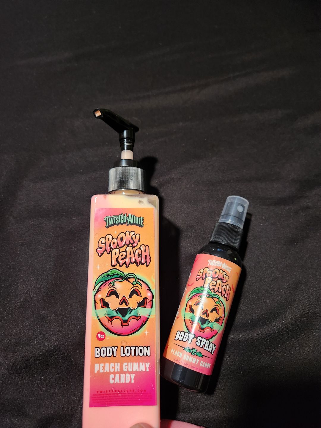 Customer photo review of Spooky Peach Body Spray