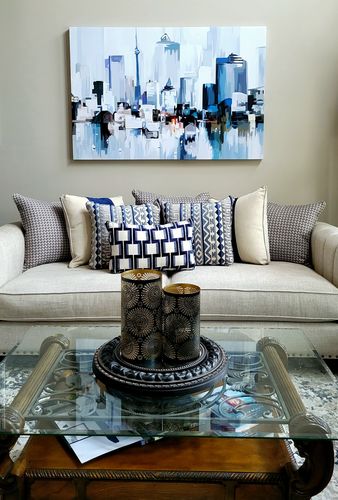 Customer photo review of 'Abstract Toronto' Framed Canvas