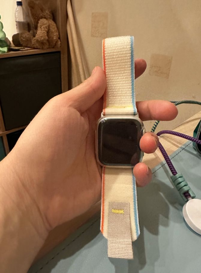 Customer photo review of Trail Nylon Loop Strap for Apple Watch