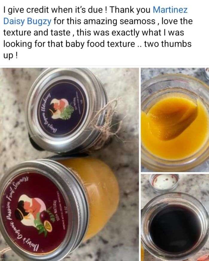 Customer photo review of St. Lucia Wildcrafted Gold Raw Sea Moss