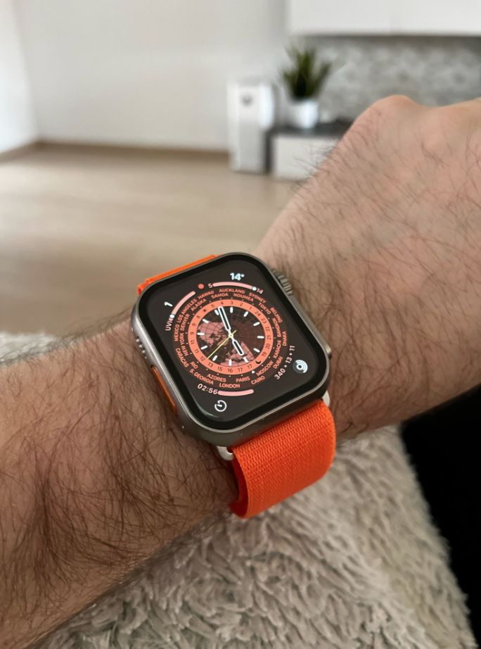 Customer photo review of Alpine Nylon Loop Strap for Apple Watch