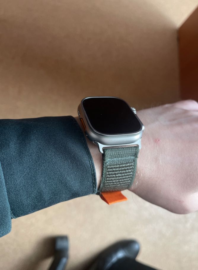 Customer photo review of Trail Nylon Loop Strap for Apple Watch