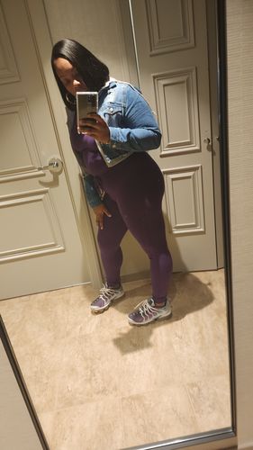 Customer photo review of Dasia Denim Hoodie Jacket up to 3XL (Dark Denim/Heather Grey)