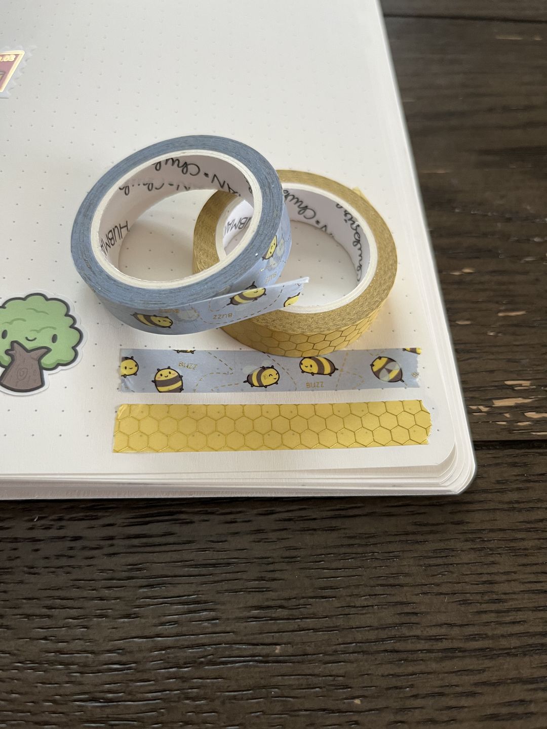 Customer photo review of Happy Bees Washi Tape (Set of 2)