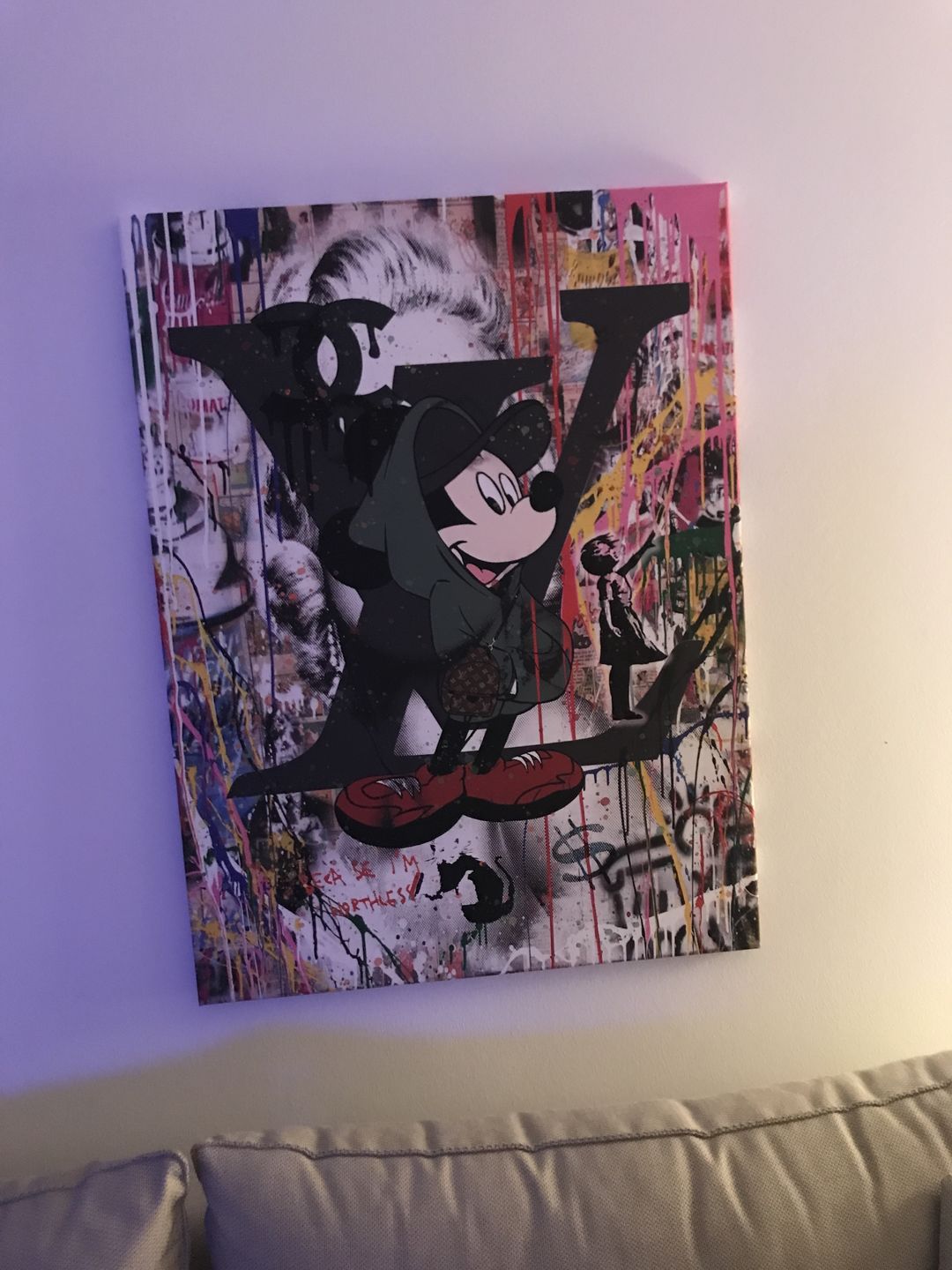 Customer photo review of Luxury Comic Pop Art