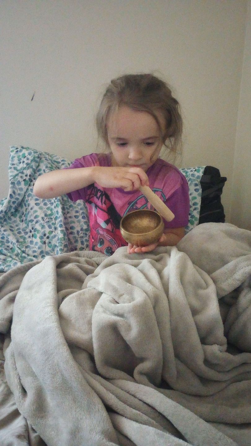 Customer photo review of Hand Crafted Singing Bowl Set