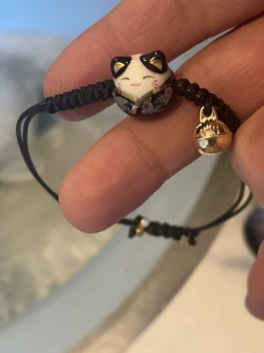 Customer photo review of Lucky Cat Bracelet