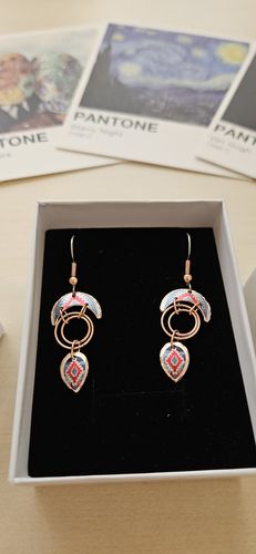 Customer photo review of Akuel Tasarım Küpe