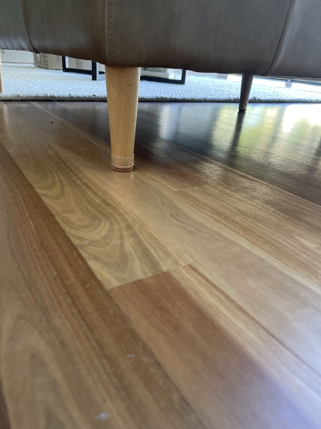 Customer photo review of Groovy Silicone Felt Chair Leg Glides