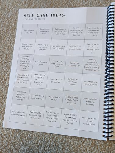 Customer photo review of Self Care Planner