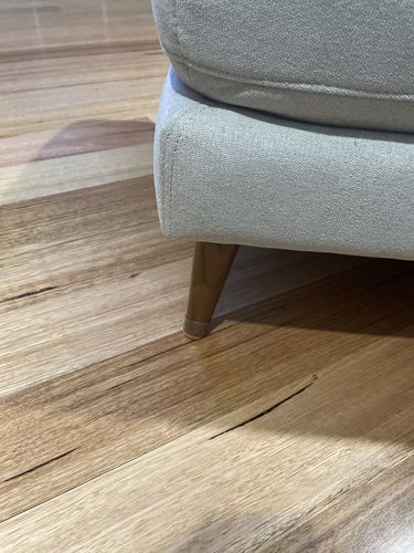Customer photo review of Groovy Flex Silicone Felt Chair Leg Protectors | Stretchy Edition