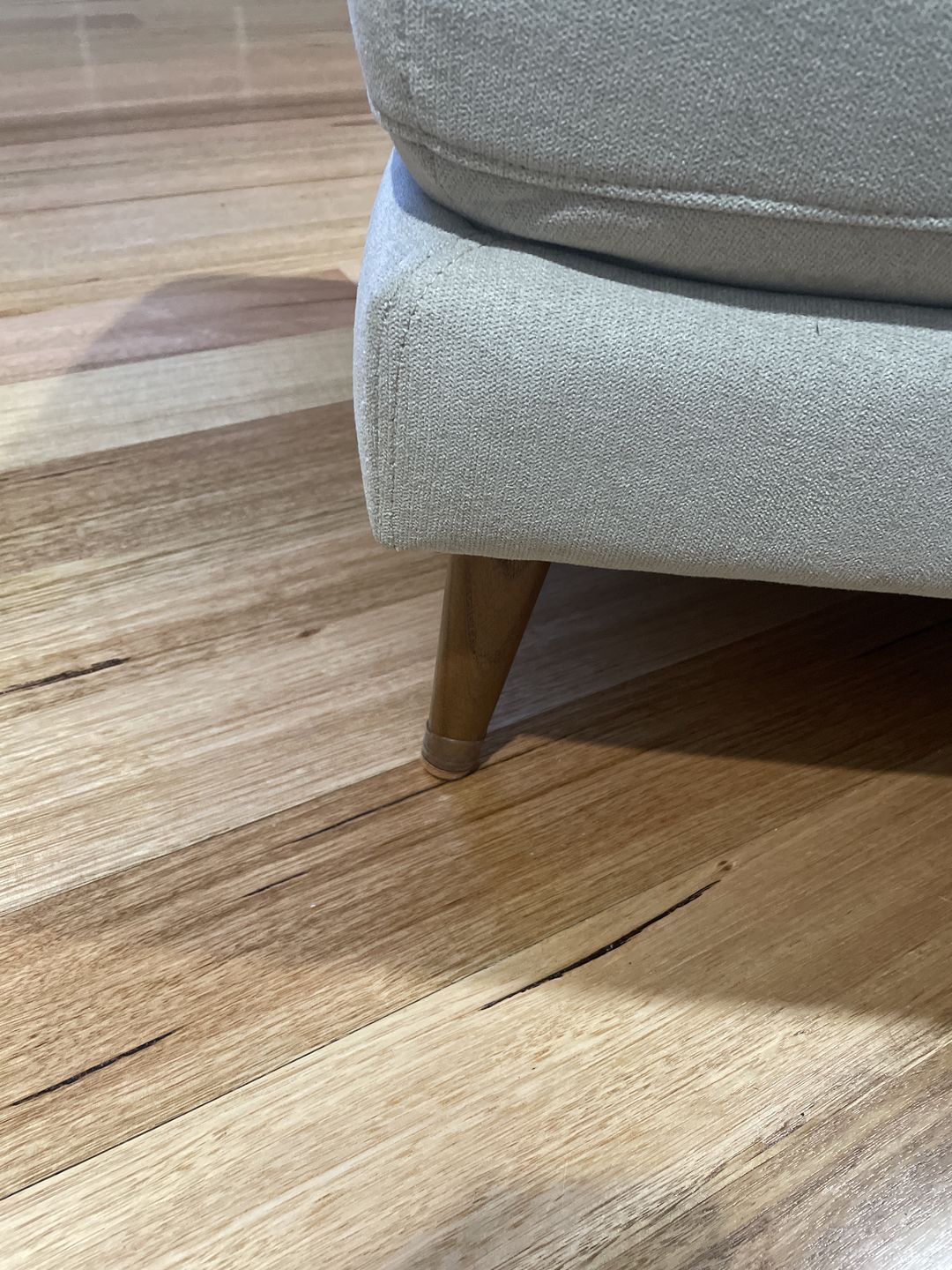 Customer photo review of Groovy Silicone Felt Chair Leg Glides