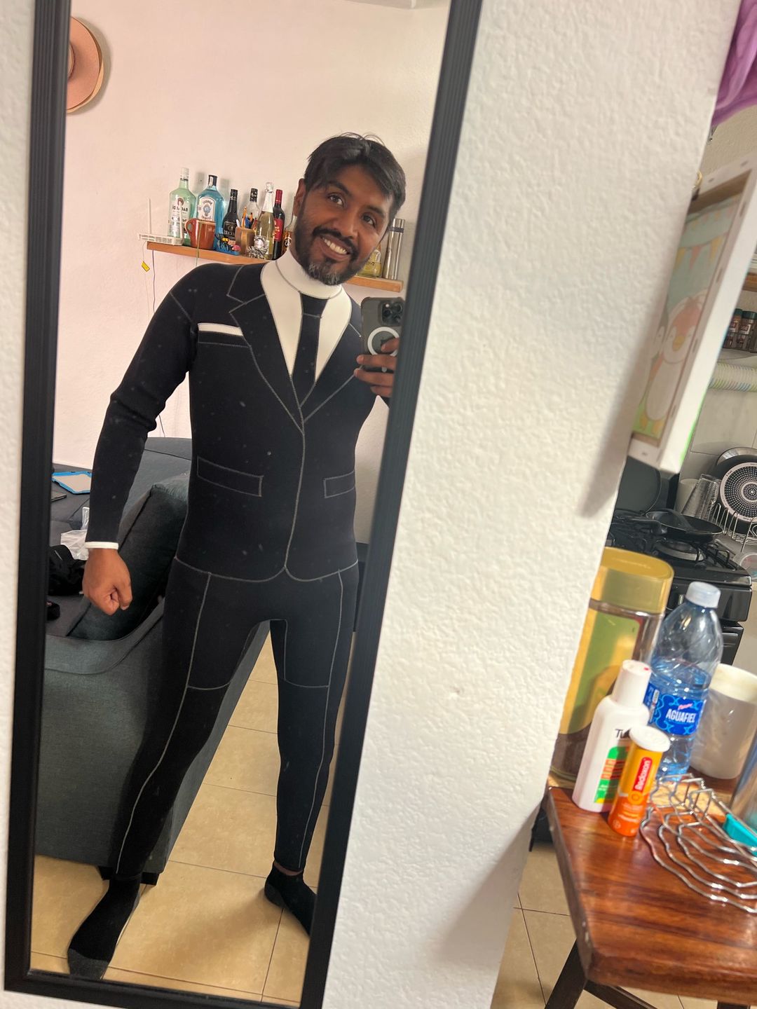 Customer photo review of 3mm Scuba Neoprene Wetsuit: Diving Suit
