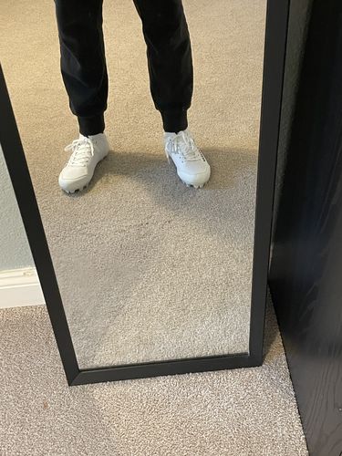 Customer photo review of Velocity 3.0: Football Cleats - White