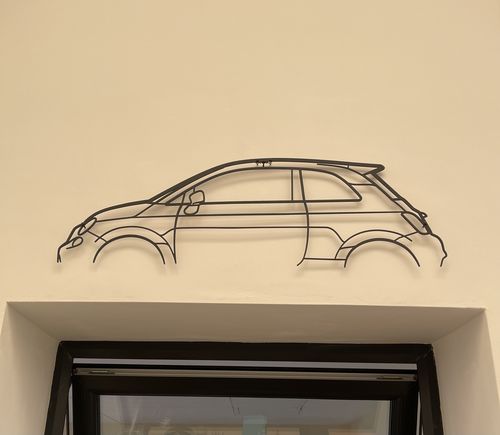 Customer photo review of 500 Metal Silhouette Wall Art