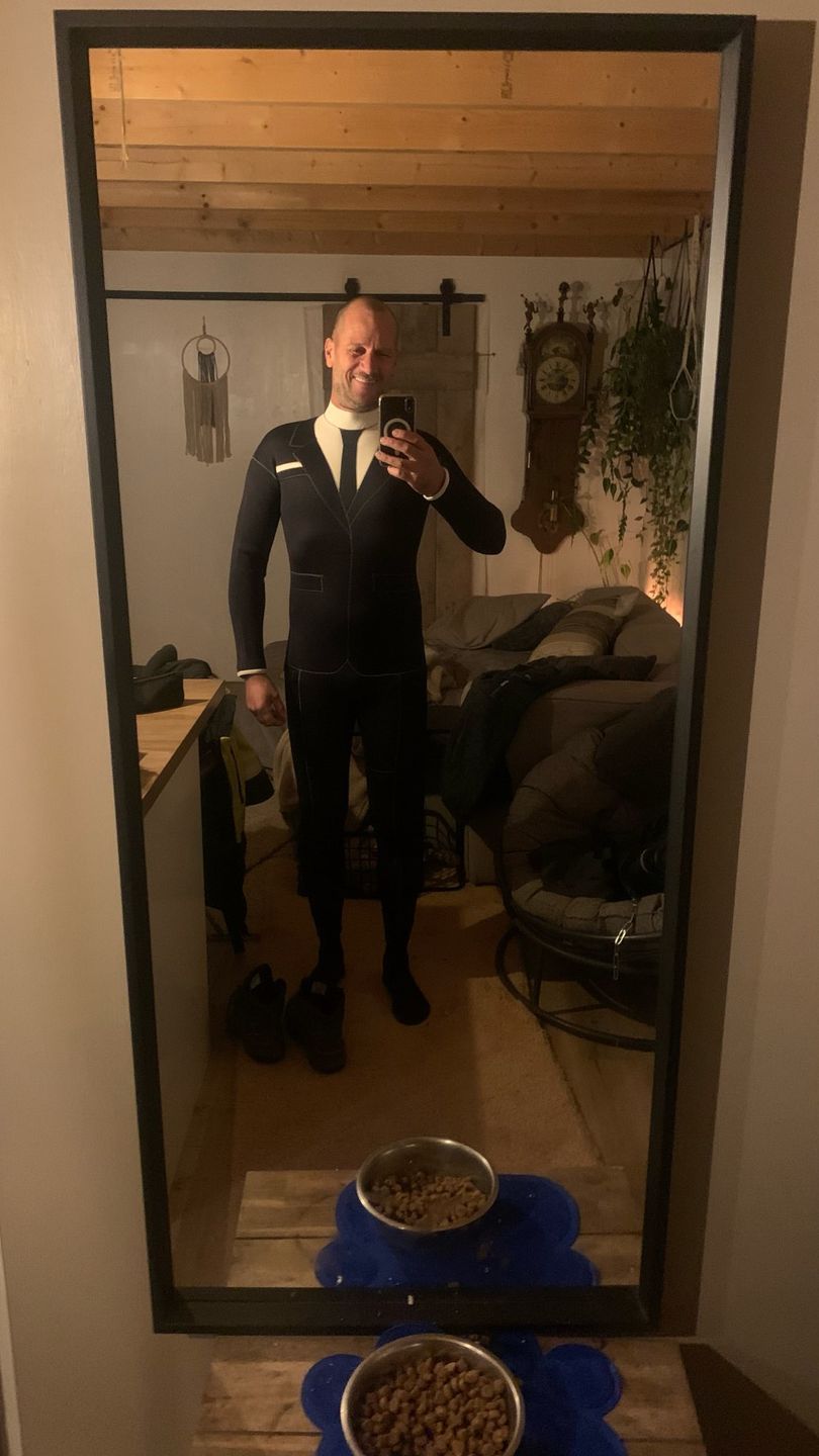 Customer photo review of 3mm Scuba Neoprene Wetsuit: Diving Suit