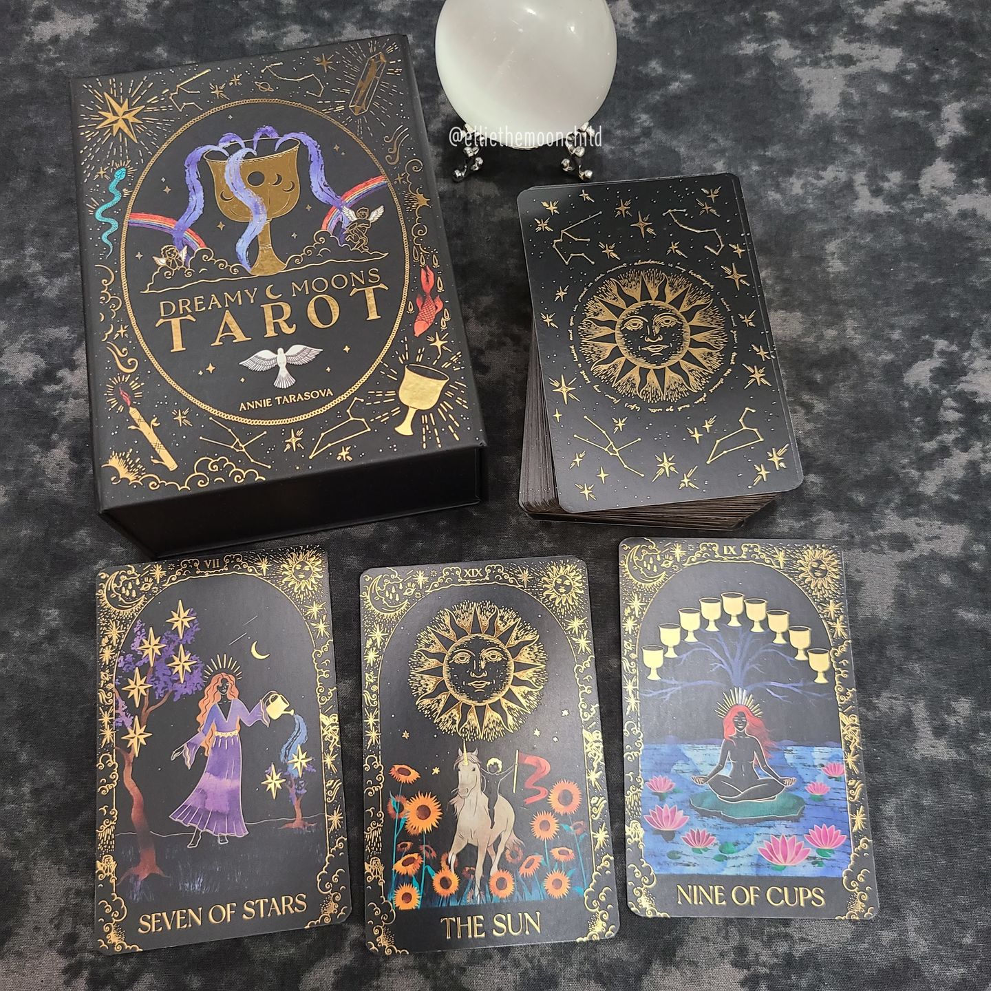 Customer photo review of Dreamy Moons Tarot