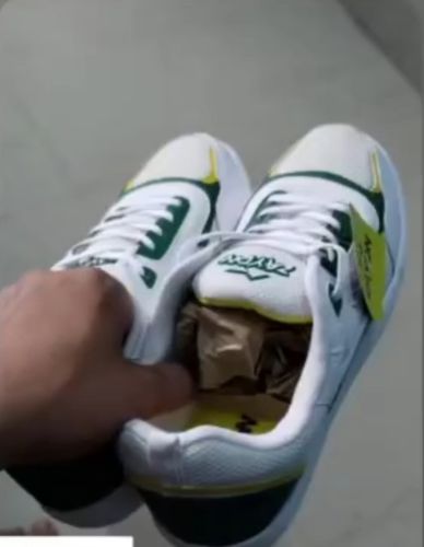 Customer photo review of KYGO White Green Yellow Men's color block sneaker