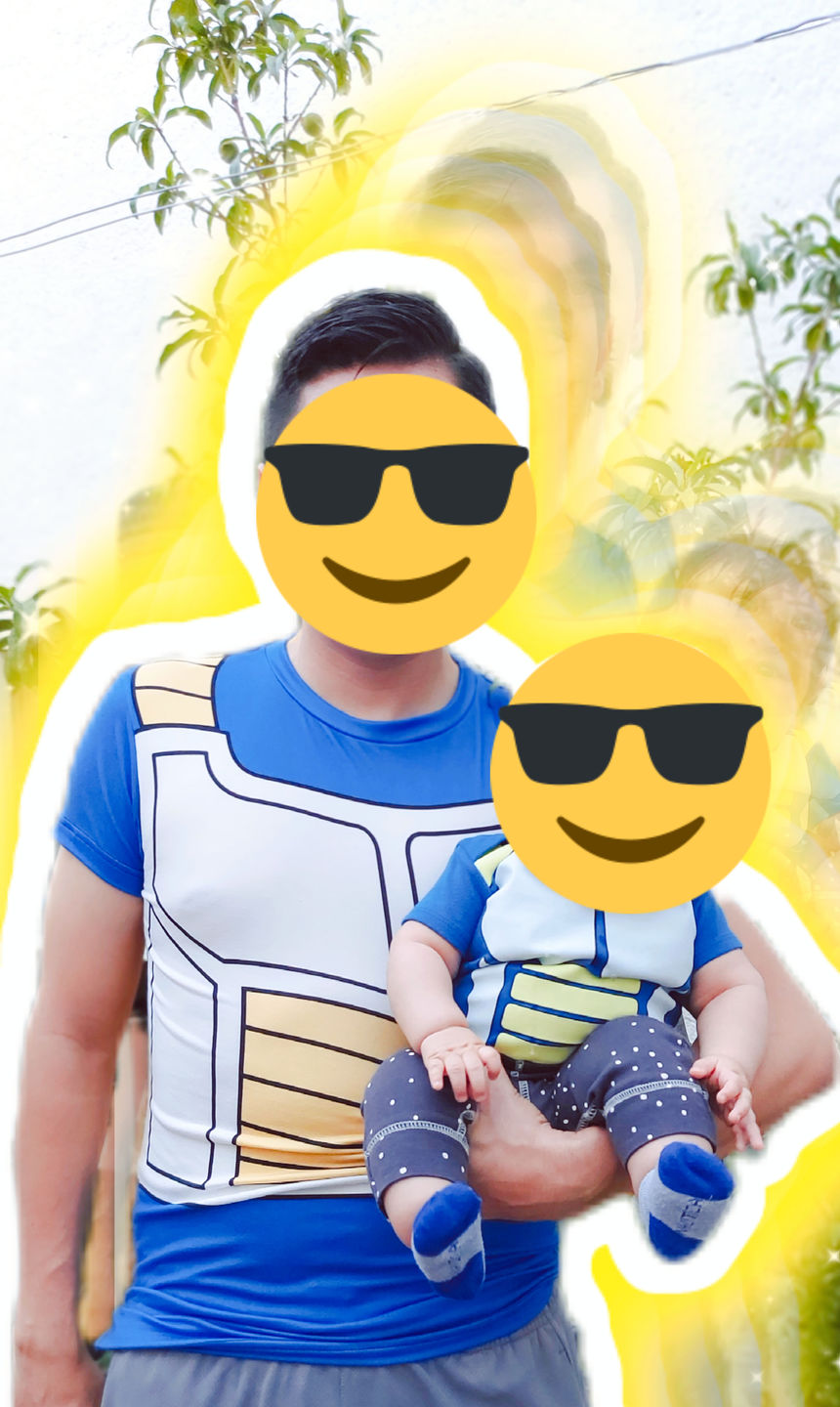Customer photo review of Playera Pijama Dragon Ball Vegeta Uniforme