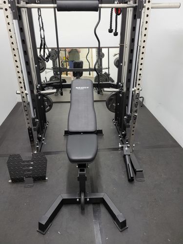Customer photo review of Multi-Function Incline Decline Bench with Leg Extension Leg Curl Preacher Curl by Jacked Up Fitness