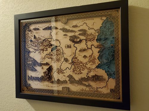 Customer photo review of 3D NARNIA MAP