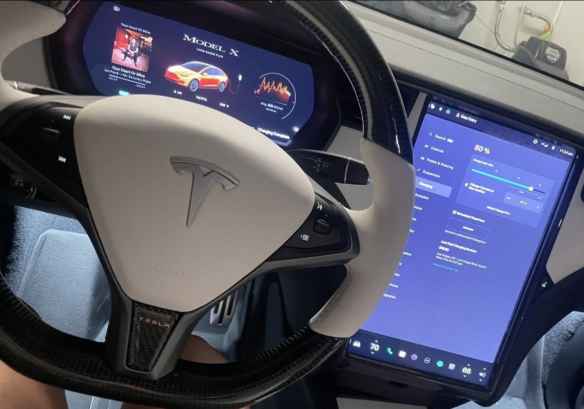 Customer photo review of Custom Airbag Top Cover for Tesla Model S & Model X