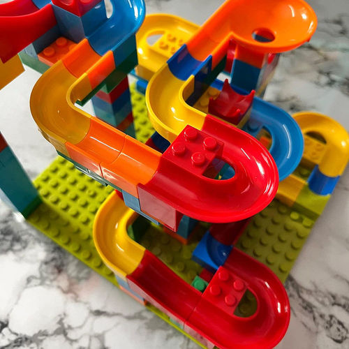 Customer photo review of Kids Marble Track | 150 pcs