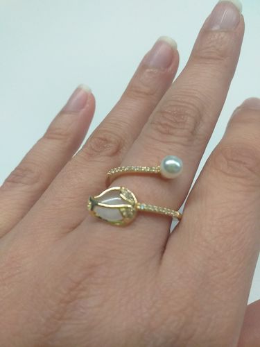 Customer photo review of Anillo Ajustable Tulipán