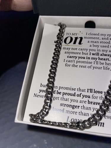 Customer photo review of To My Son - I May Not Carry In My Arms Anymore - Gift Set - SS329