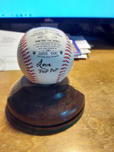 Customer photo review of To My GrandSon - You Will Never Lose - Baseball
