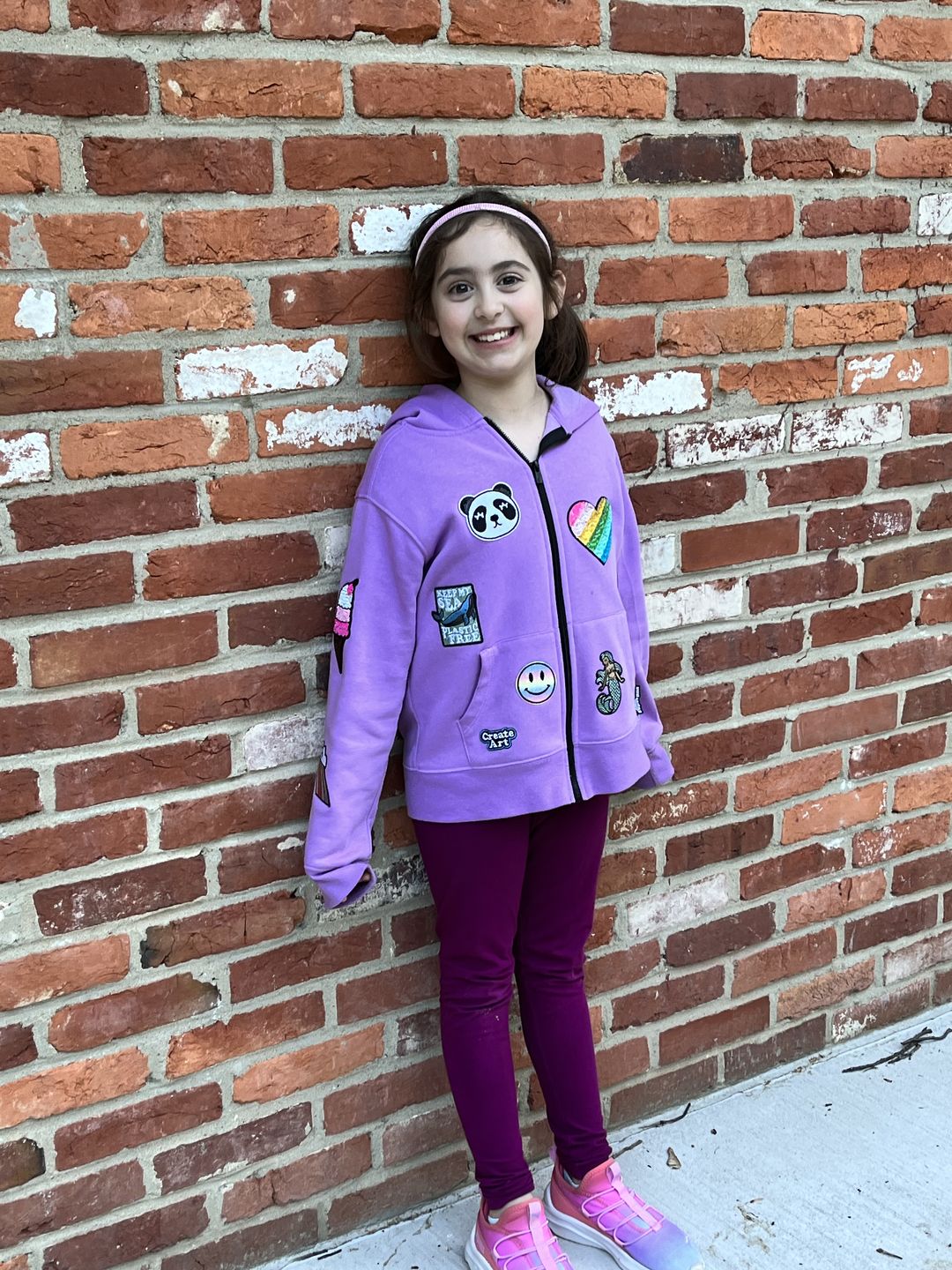 Customer photo review of Kids Zip Hoodie