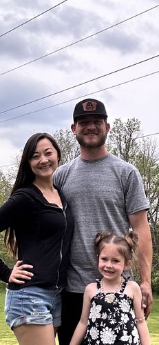 Customer photo review of Flat Bill Seven-Panel Leather Patch Hat - Richardson 168