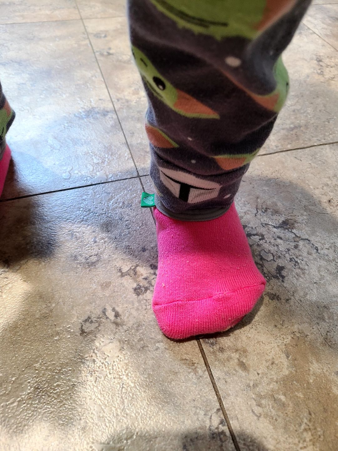 Customer photo review of Non-Slip Baby Socks | Big Adventures 6-Pack