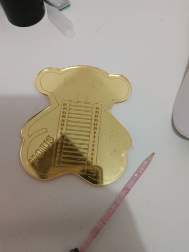 Customer photo review of Medidor XL Espejo Oso Oro