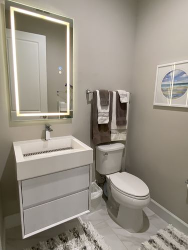 Customer photo review of Maslow Floating Vanity (24"-84")
