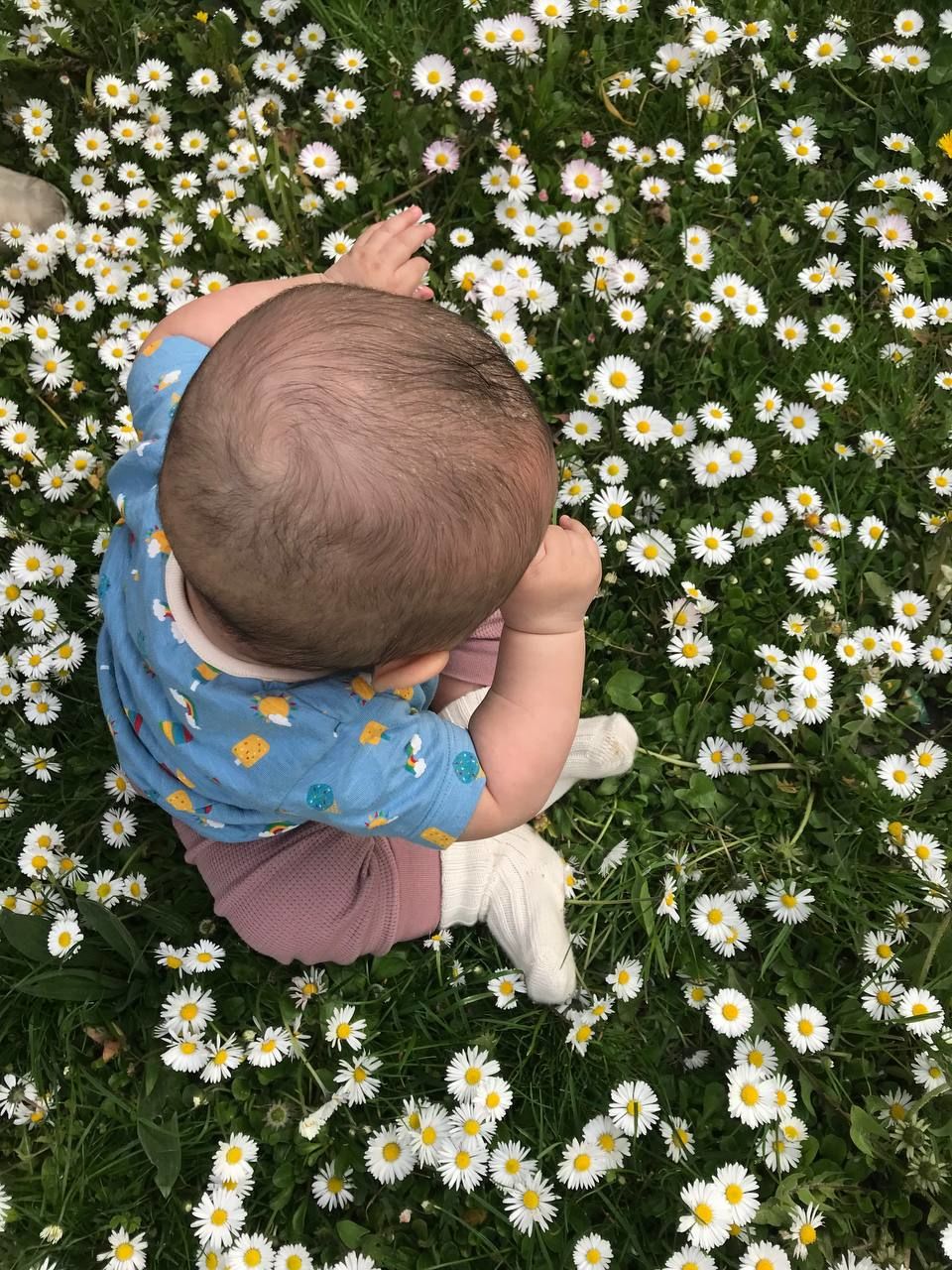 Customer photo review of Summer Days Short Sleeve Henley Top