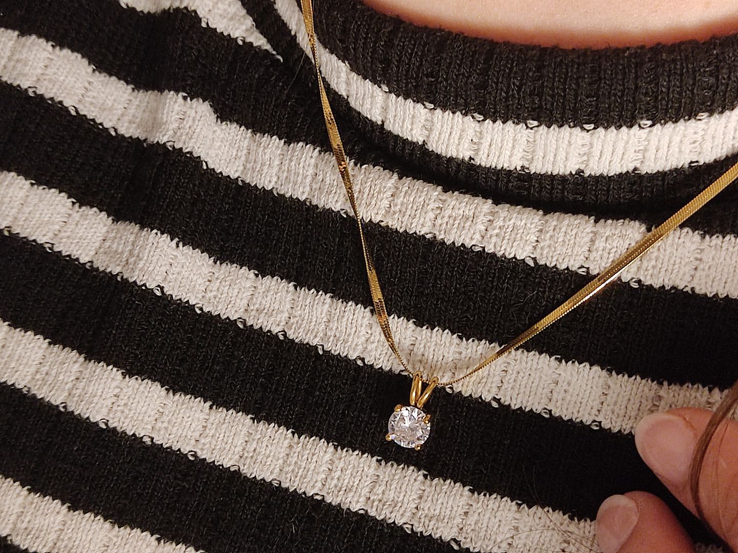 Customer photo review of Glamour Snake Halskette | 18K vergoldet
